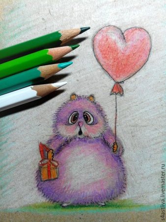 Рисунки цветными карандашами
