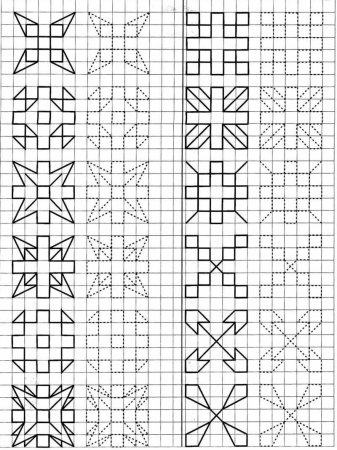 Рисование по клеточкам в тетради