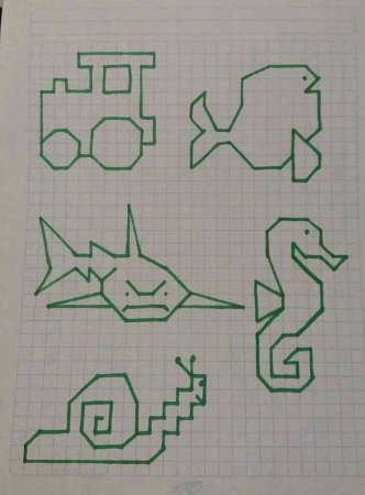 Рисунки по клеточкам