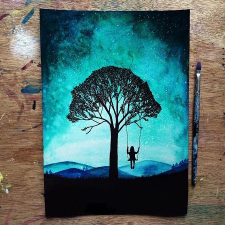 Красивые пейзажи для рисования