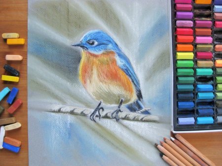 Рисунки пастельными карандашами