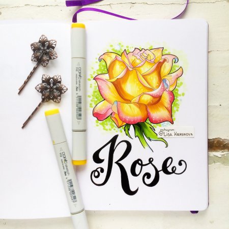 Скетчи маркерами для начинающих