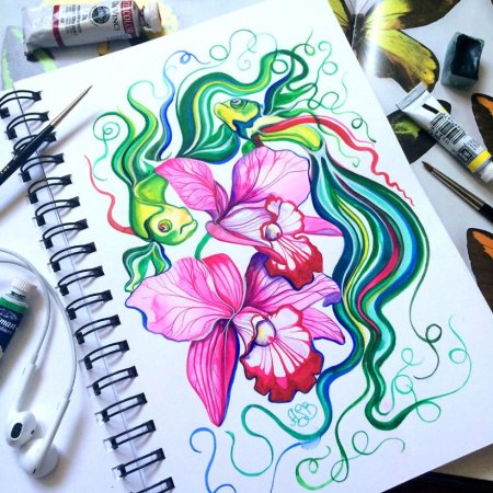 Скетчбук для рисования маркерами