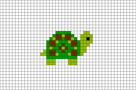 Лёгкие рисунки по клетком