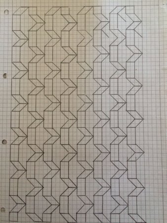 Интересные узоры в тетради