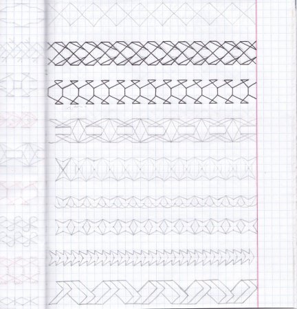 Узоры по клеточкам в тетра