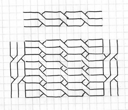 Косички в тетради