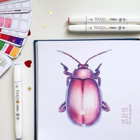 Рисование маркерами тач