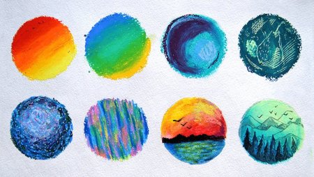 Рисование масляной пастелью