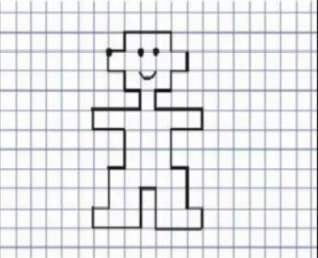 Рисунки по клеточкам для детей легкие