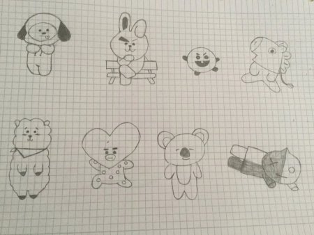 Маленькие рисунки для срисовки