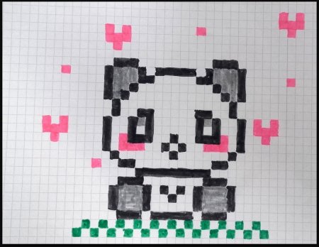 Рисунки в клеточку