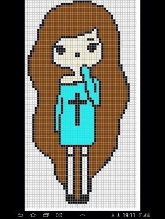 Красивые рисунки по клеточкам человек