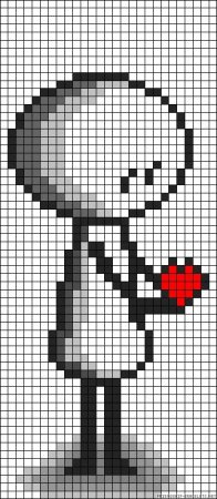 Рисование по клеточкам для девочек