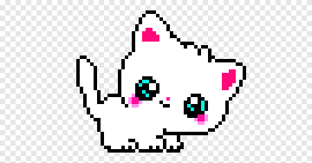 Котик по клеточкам маленький легкий