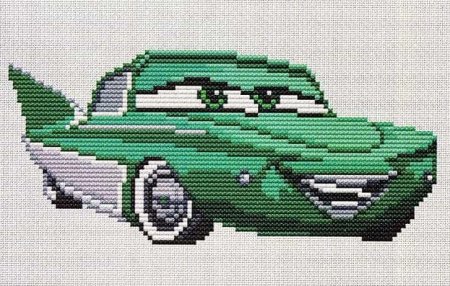 Вышивка крестиком машинки