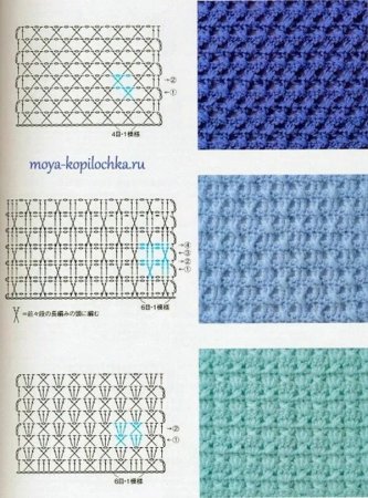 Схемы вязания крючком ажурных узоров