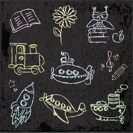 Рисование мелками на асфальте