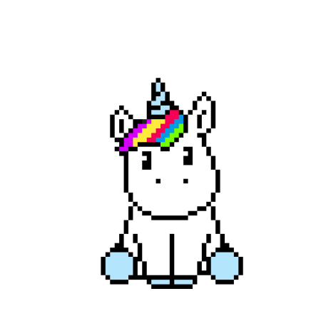 Рисование по клеточкам Единорог тортик