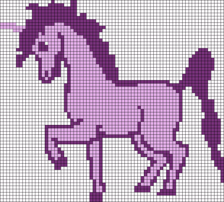 Единорог пиксель