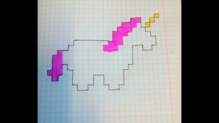 Рисунки по клеточкам маленькие радужные