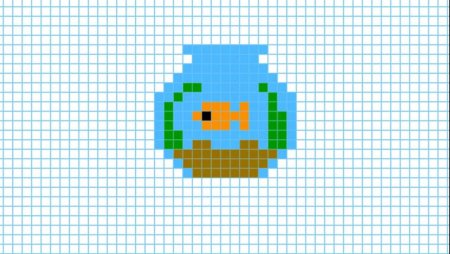 Рисунки по клеточкам маленькие еда