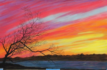 Леонид Афремов картина закат