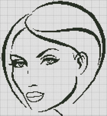 Рисунки по клеточкам портреты