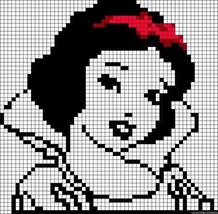 Рисунки по клеточкам сложные