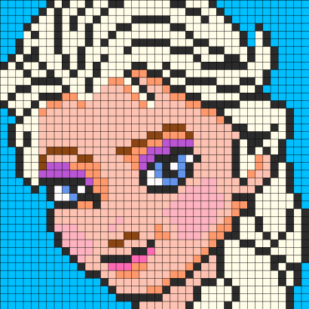 Рисунки в клеточку