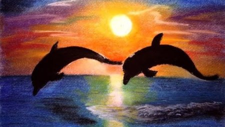 Рисование масляной пастелью