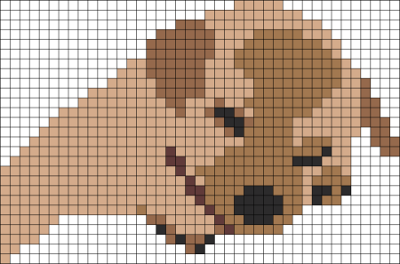 Рисование по клеточкам в тетради хаски