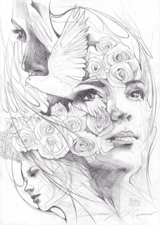 Красивые рисунки гелевой ручкой