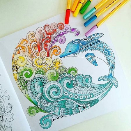 Красивые узоры фломастерами