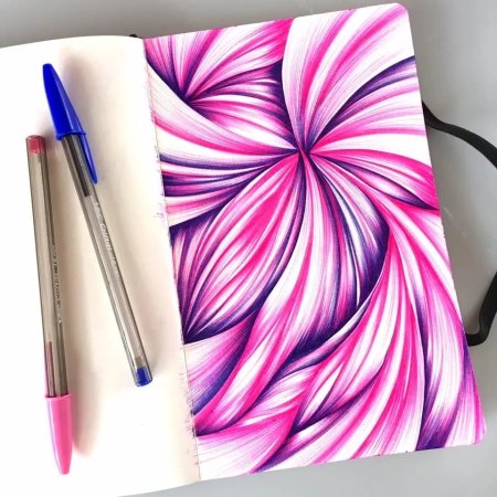 Рисование цветными ручками