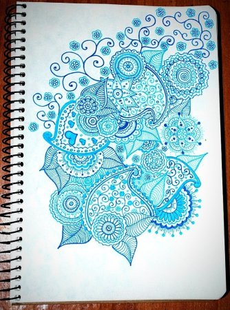 Рисование цветными ручками