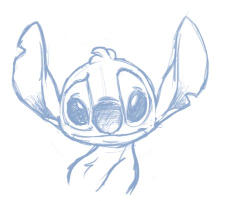 Поэтапное рисование Стича