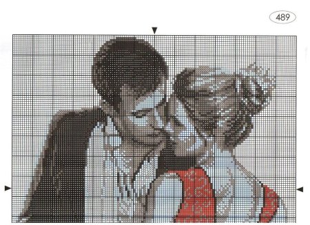 Рисунки в клетку легкие любовные