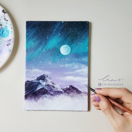 Космос акрилом