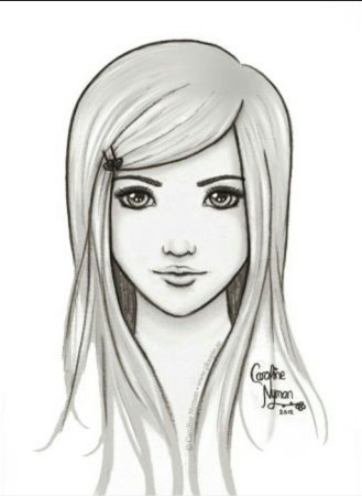 Девушка рисунок