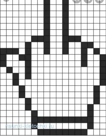 Рисунки поклеточкам лёгкие