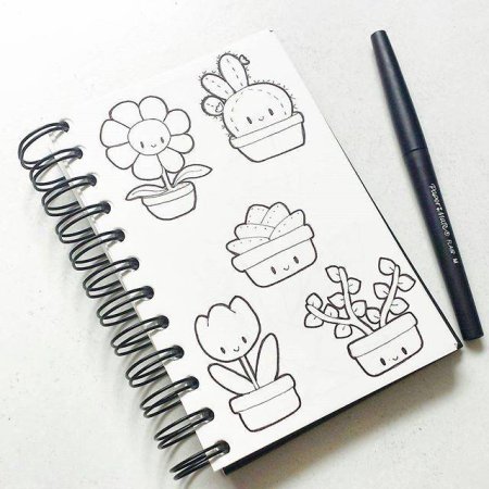 Милые рисунки для скетчбука