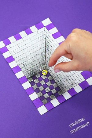 Объемные рисунки по клеткам