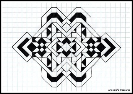 Рисование объемных фигур по клеточкам