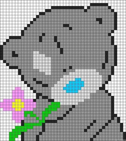 Рисунки по клеткам большие