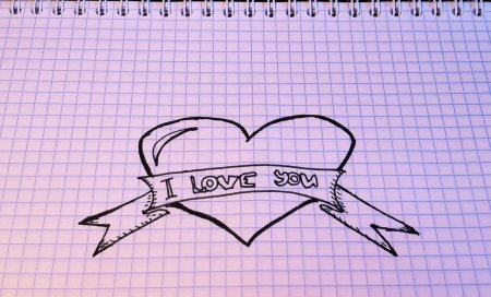 Рисунки ручкой в тетради