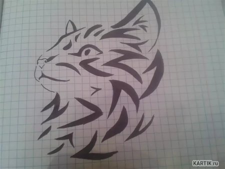 Рисунки ручкой легкие по клеткам