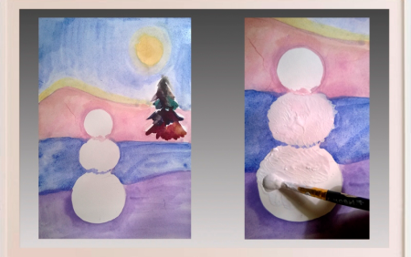 Рисование красками поэтапно для детей