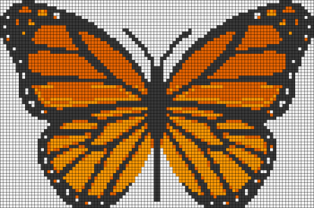 Пиксельная бабочка