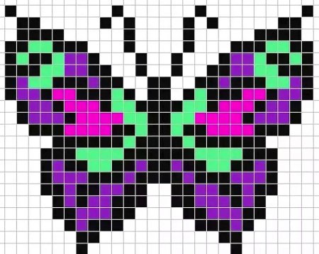 Бабочка из пикселей